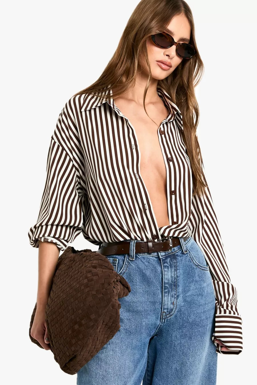 Regular Striped Shirt | Boohoo.com (UK & IE)