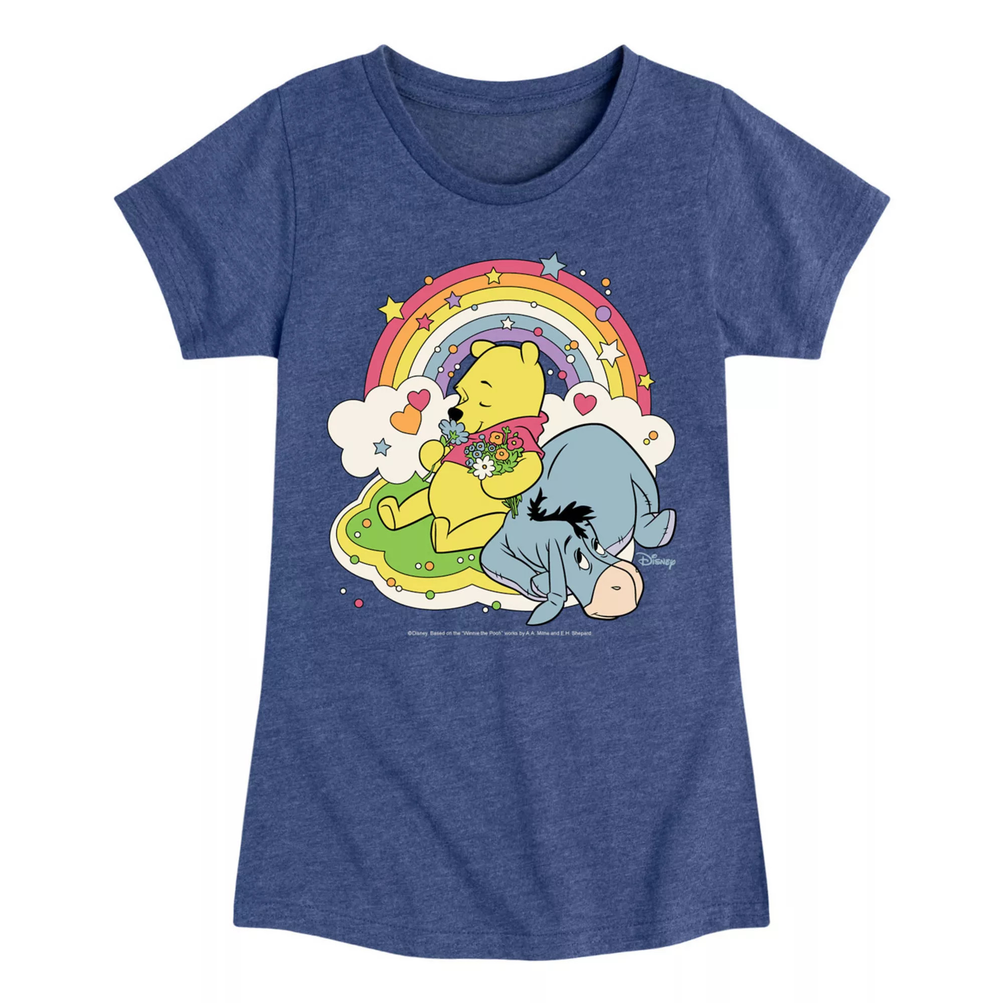 Disney's Winnie The Pooh Girls Eeyore Pooh Rainbow Tee | Kohl's