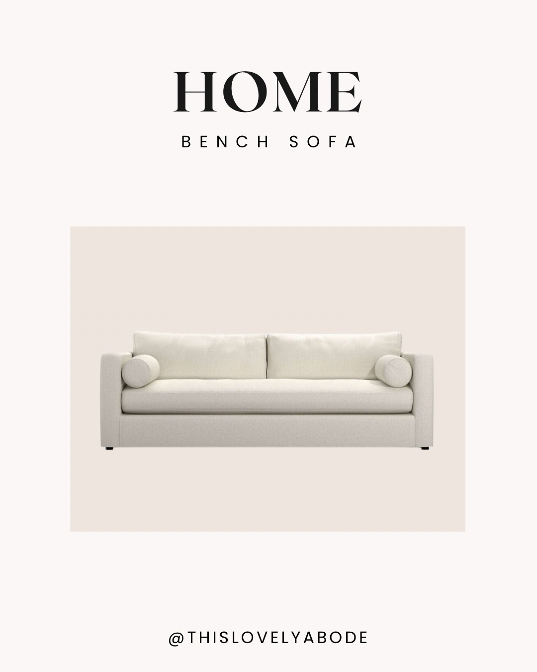 Bench sofa currently on sale! 
#crateandbarrel #sofa #benchsofa

#LTKHome #LTKSaleAlert #LTKStyleTip