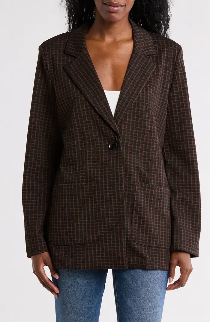 Betty Plaid Knit Blazer | Nordstrom Rack