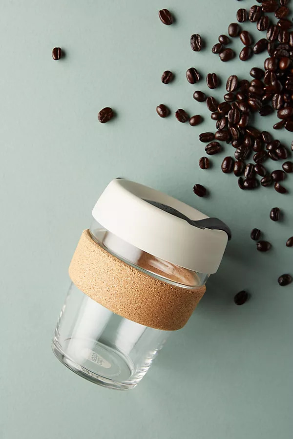 KeepCup Cork Edition 12 Oz Reusable Cup By KeepCup in White | Anthropologie (US)