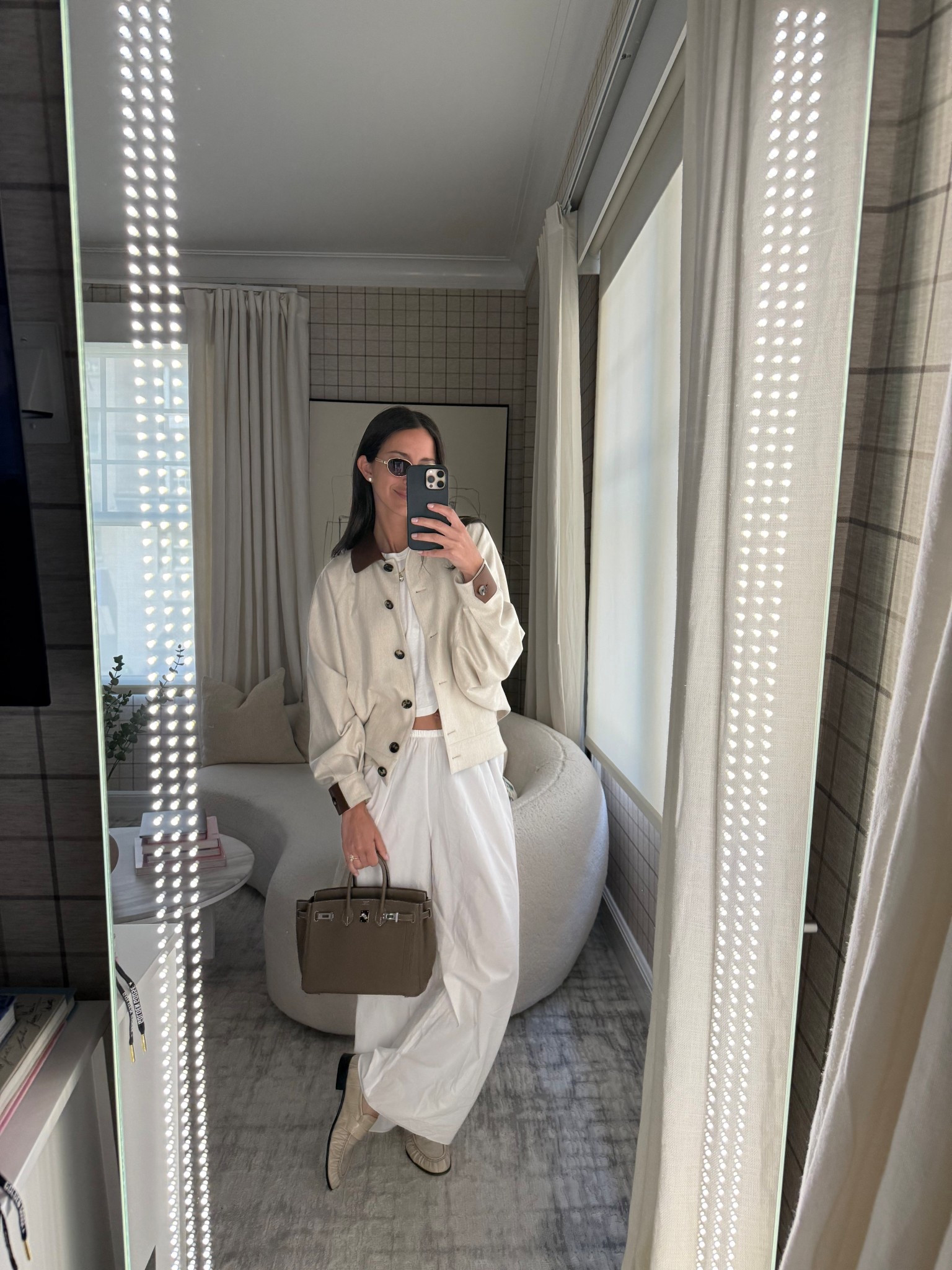 Outfit of the day! Linked my The Row shoes in black plus similar for my Loro Piana jacket, Dior sunnies and Jenna Wynne necklace

#LTKSeasonal #LTKStyleTip