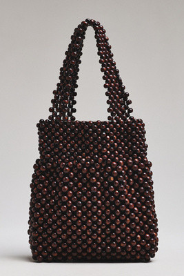 Bembien Maris Wood Beaded Hand Bag | Anthropologie (US)