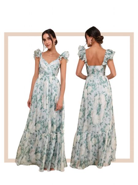 Romantic light blue floral ruffled tiered maxi dresss

#LTKstyletip #LTKfindsunder50 #LTKfindsunder100