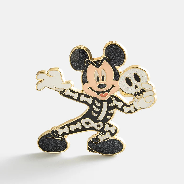 Mickey Mouse Disney Skeleton Costume Pin - Mickey Mouse Skeleton Costu | BaubleBar