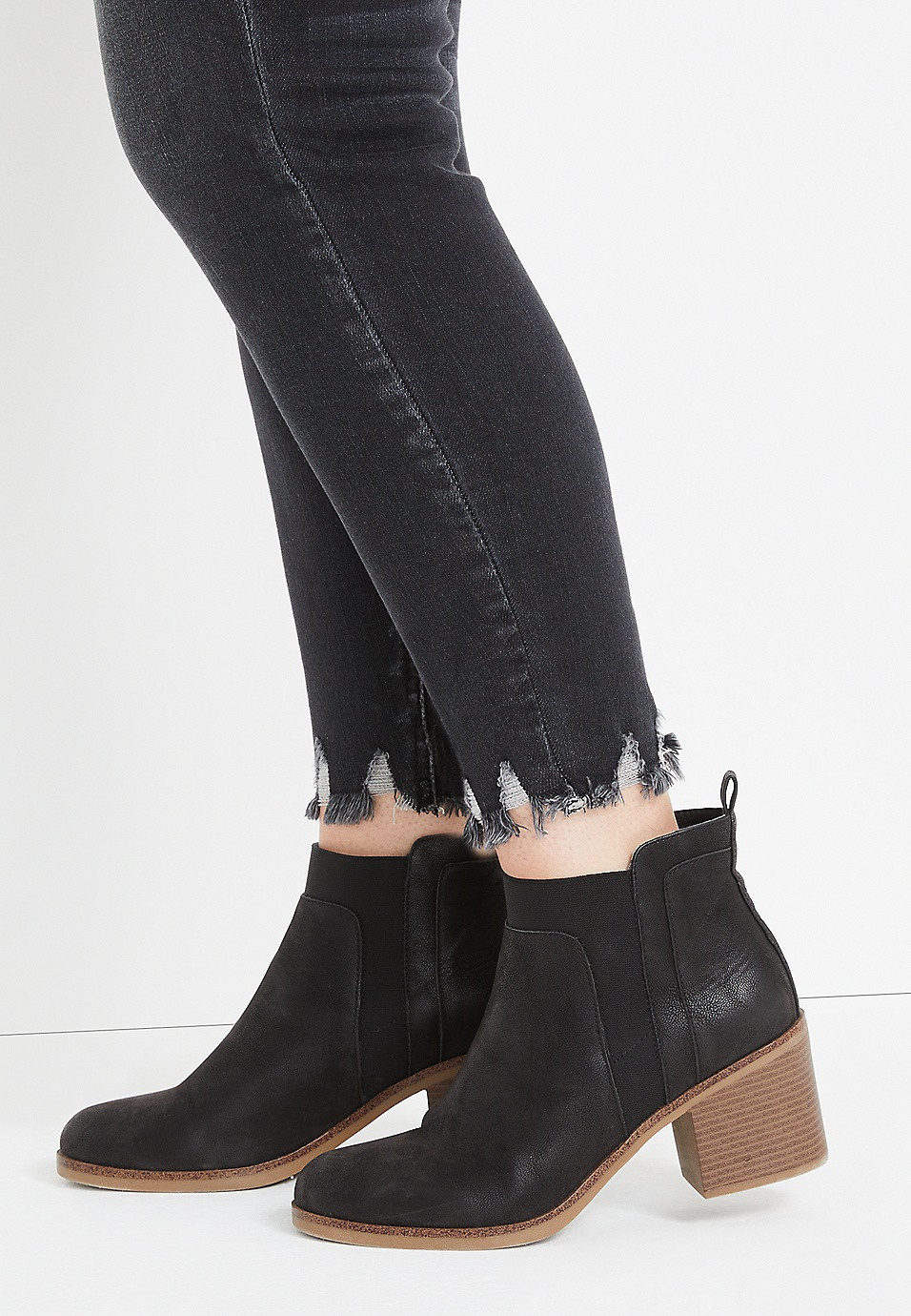 Plus Size KanCan™ Skinny High Rise Frayed Waist Black Jean | Maurices