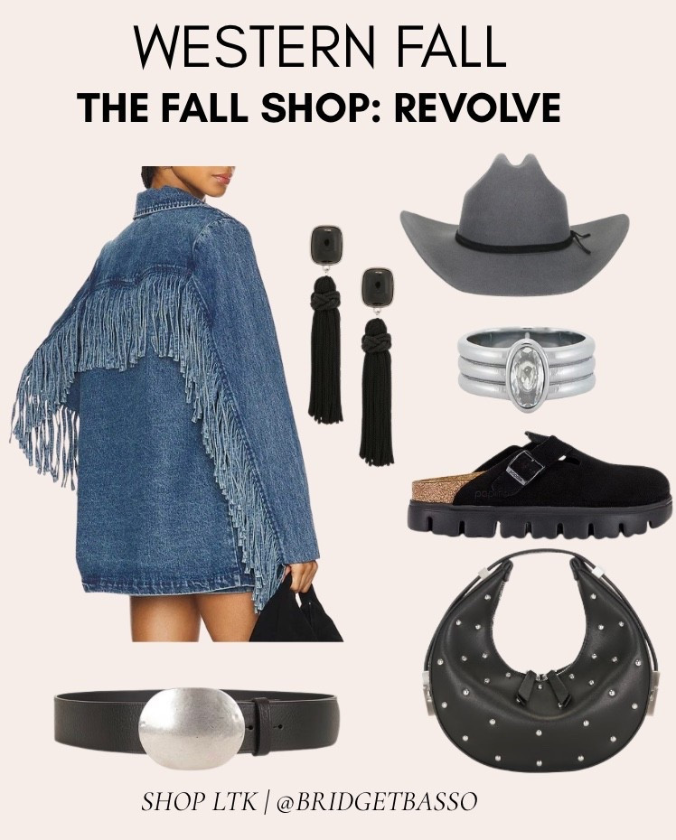 Western fall, but make it cool 🖤 Denim fringe, silver accessories, cowboy hats and studded details
#revolvefinds #westernfashion #fallfashion #moderncowgirl #ltkfinds

#LTKgrwm #LTKootd