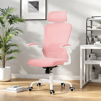 SEVOBAL Task and Office Chairs, Comfortable Office Chair, Home Office Desk Chair with Headrest, Pink, 23.43"*23.43"*56.69" | Target