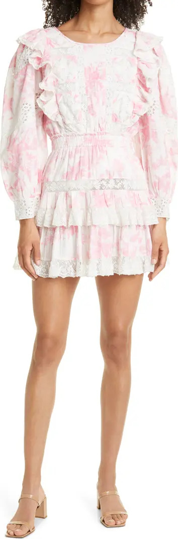 LoveShackFancy Santorini Long Sleeve Minidress | Nordstrom | Nordstrom