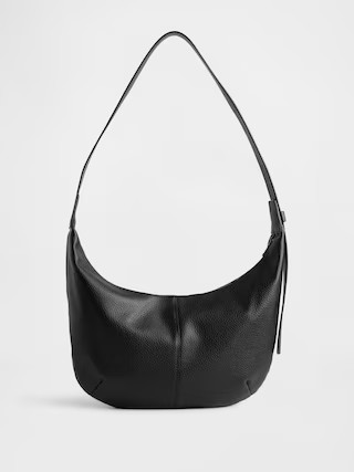Vegan Pebble Leather Slouchy Crossbody Bag | Gap (US)