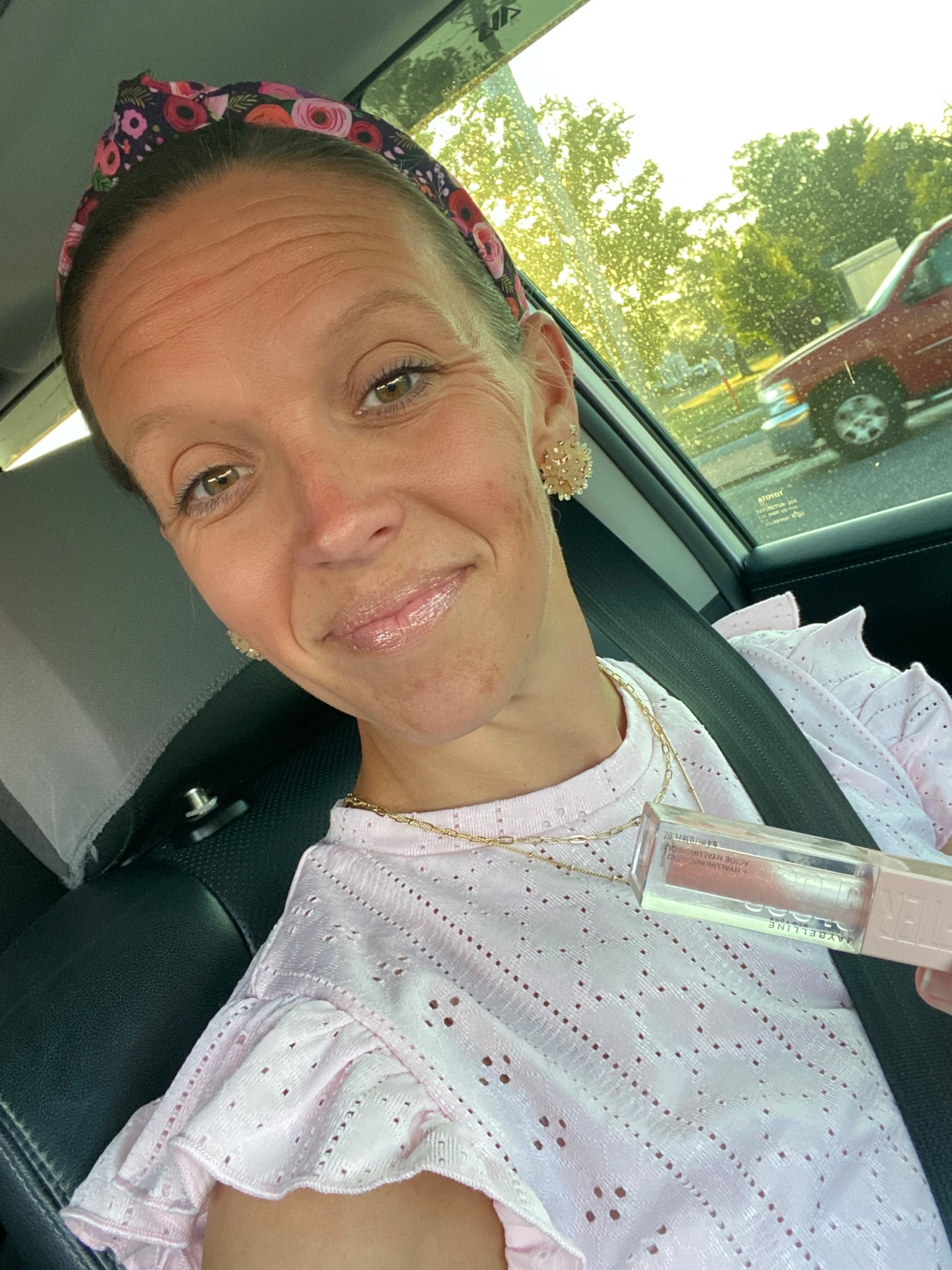 Lip gloss - color is Opal ; these are the only glosses that I wear.  $8 .  My shirt and necklaces are also under $15!! 

#under10 #target #makeup #goodr #sunglasses #maybelline #lipgloss #budgetfriendly #under25 #budgetfriendly #eyelettop #shein #under10 #bubblenecklace #amazon 
#teacheroutfit 



#LTKFindsUnder50 #LTKStyleTip #LTKBeauty