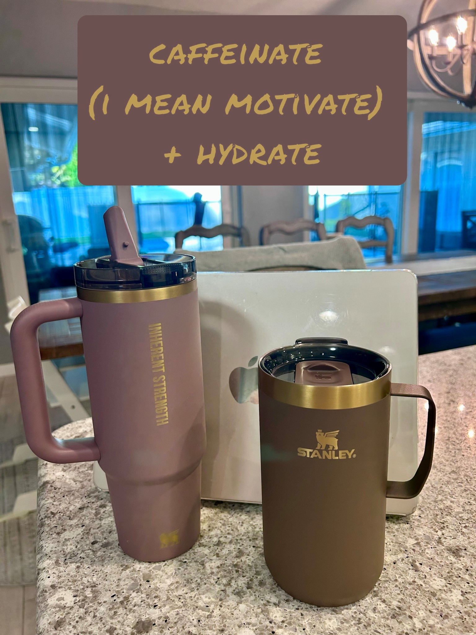 ☕ + 💧 + ✨ = sanity
Espresso Gold for my coffee, Cashmere for my water — because coffee, water, and Stanleys are basically the holy trinity (and yes, in my professional AND personal opinion, all are good for your mental health 😉).
Addicted? 100%. Regret it? Not at all.

#LTKActive #LTKHome #LTKFindsUnder50