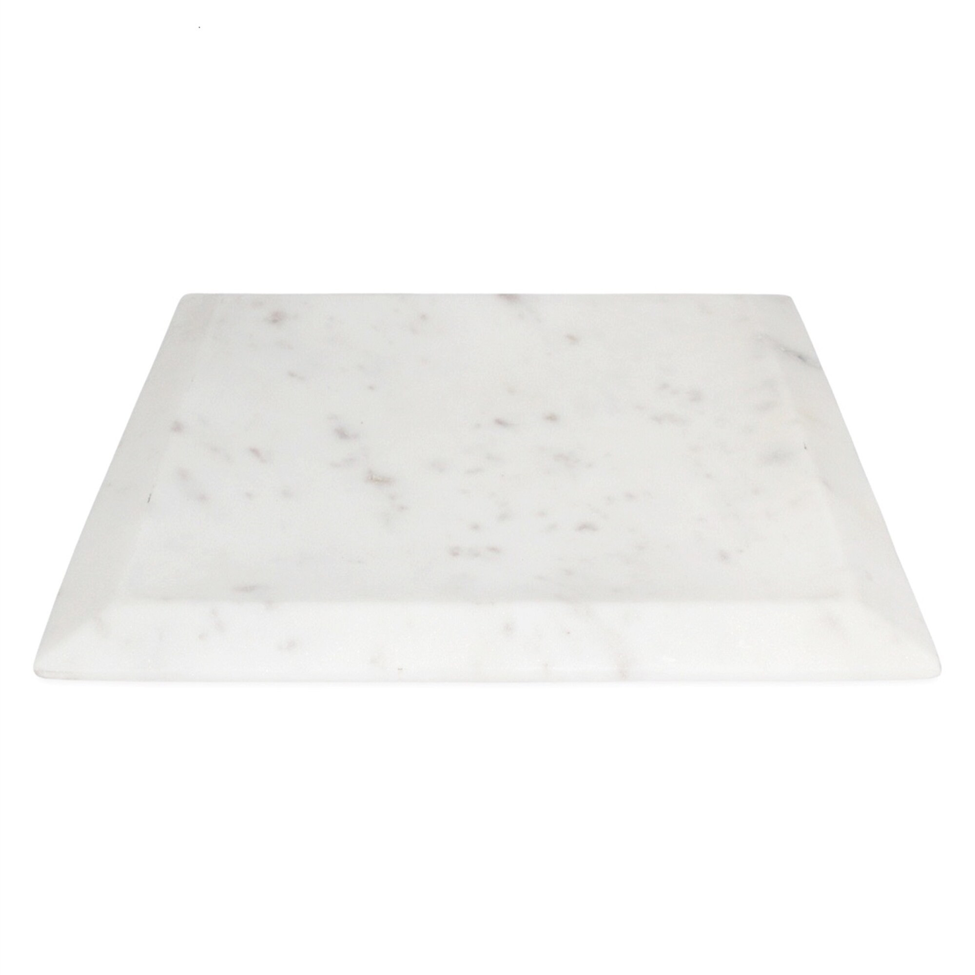Lg. White Marble Square Tray -ST | Bed Bath & Beyond
