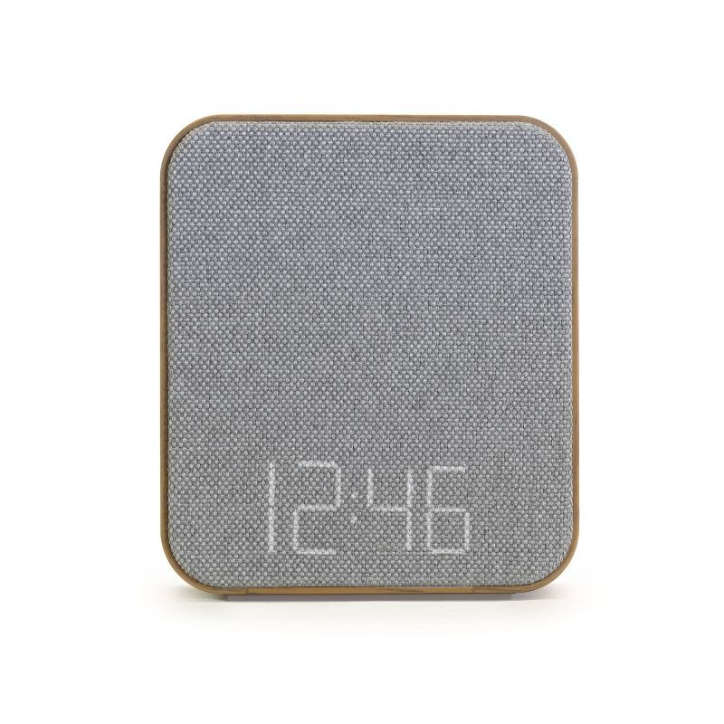Wood Sound Sleep Alarm Table Clock Gray - Capello | Target