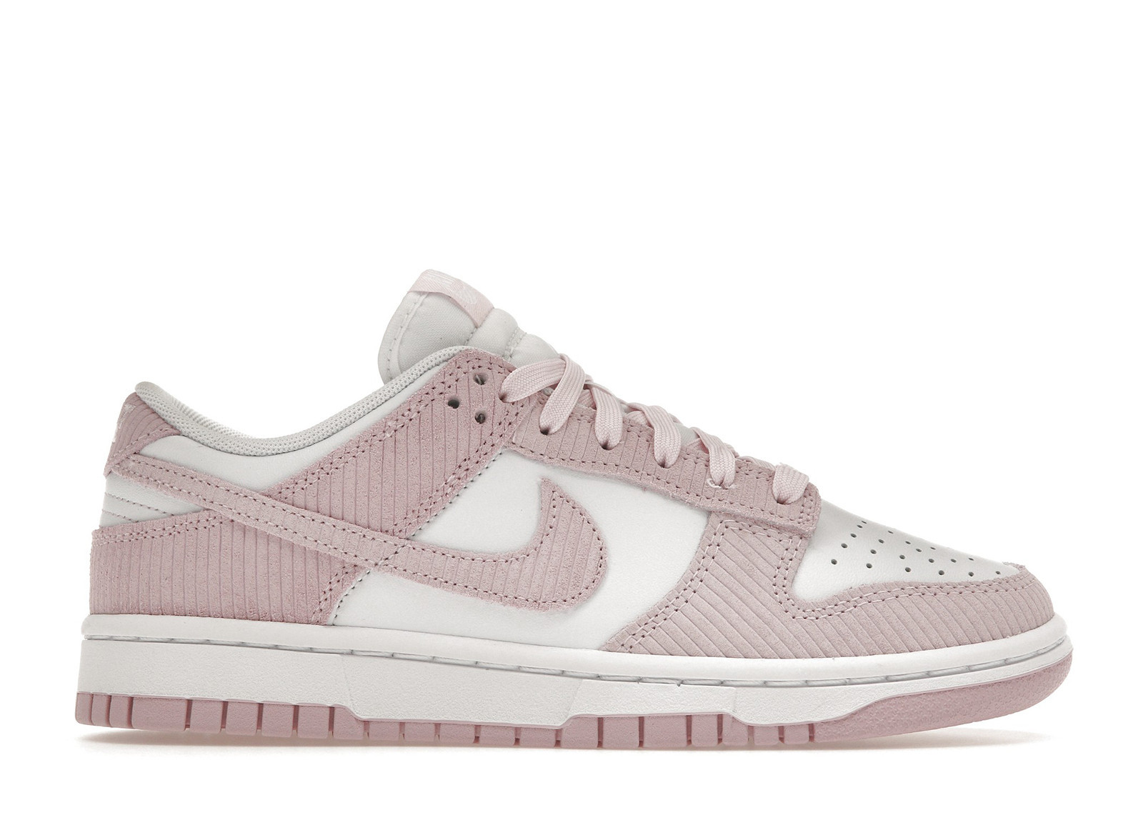Nike Dunk Low Pink Corduroy (Women's) Sneakers in White/Pink Foam | StockX