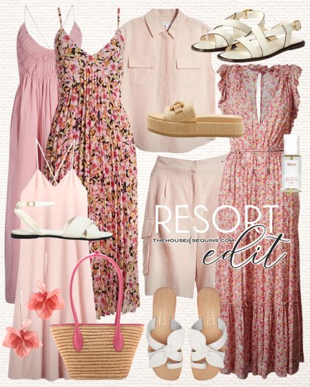 Shop these Nordstrom Vacation Outfit and Resortwear finds! Maxi dress, matching set, cargo shorts, swimsuit coverup, pleated sundress, maxi raffia tote bag, Target Platform sandals, and more! 

#LTKShoeCrush #LTKTravel #LTKSeasonal