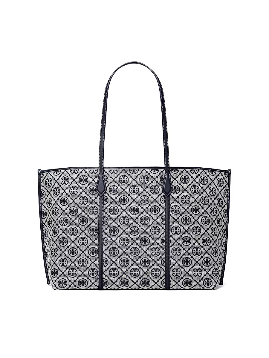 Women's T Monogram Perry Tote Bag - Tory Navy | Saks Fifth Avenue