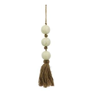 Hanging White Ceramic Ball & Jute Tassel Wall Décor by Ashland® | Michaels Stores