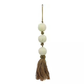 Hanging White Ceramic Ball & Jute Tassel Wall Décor by Ashland® | Michaels Stores