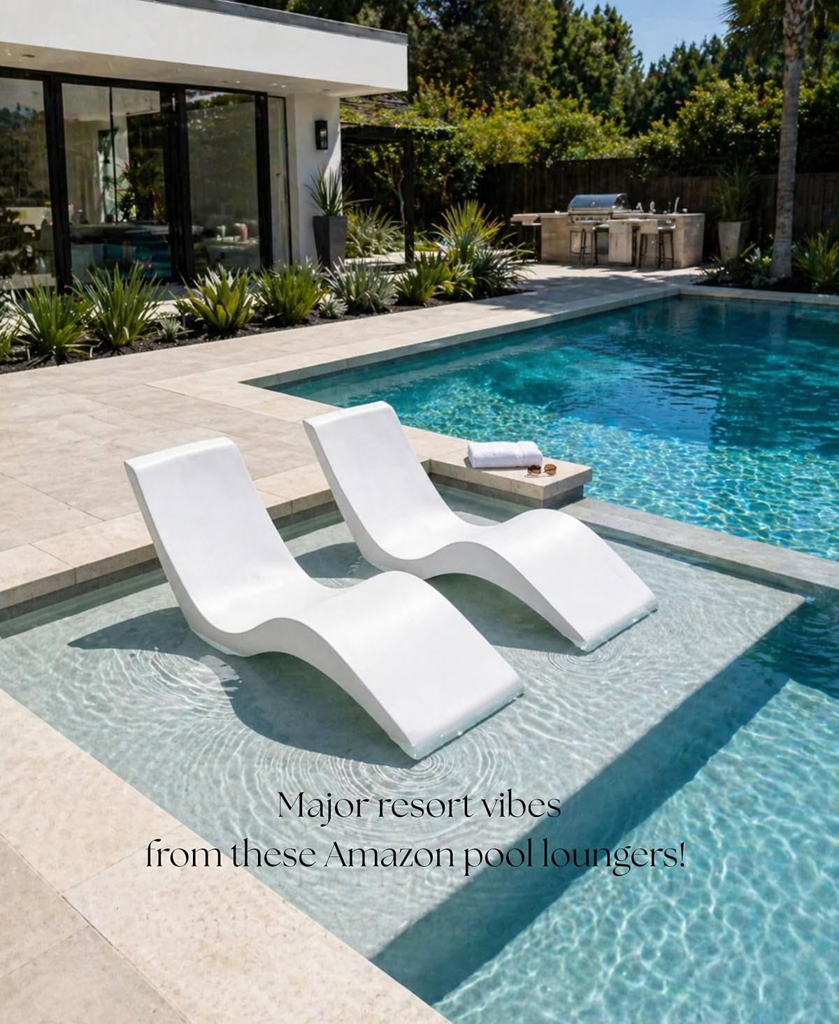 ✨ These at home pool loungers give luxury without the price! 🌺 

pool finds, home decor, pool furniture, patio furniture, outdoor furniture, upscale lounge, lounge furniture 🪄 I used AI to show how these pool loungers give such an upscale and modern resort vibe!

#LTKSeasonal #LTKHome #LTKdayinmylife