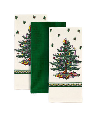 Spode Christmas Tree 3pc Kitchen Towels & Reviews - Kitchen Linens - Kitchen - Macy's | Macys (US)