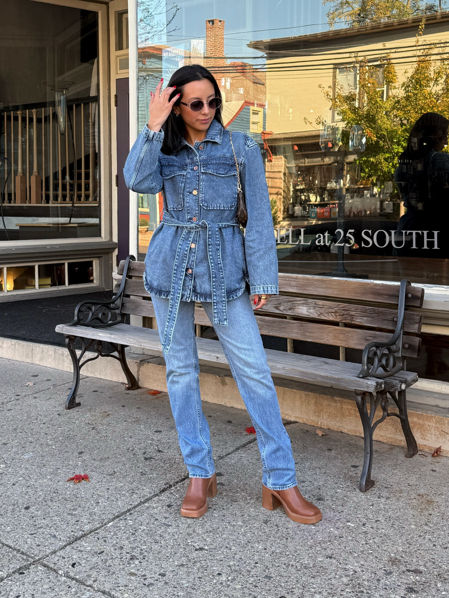 Denim shirt jacket 👖

#LTKSeasonal #LTKSaleAlert #LTKFindsUnder50