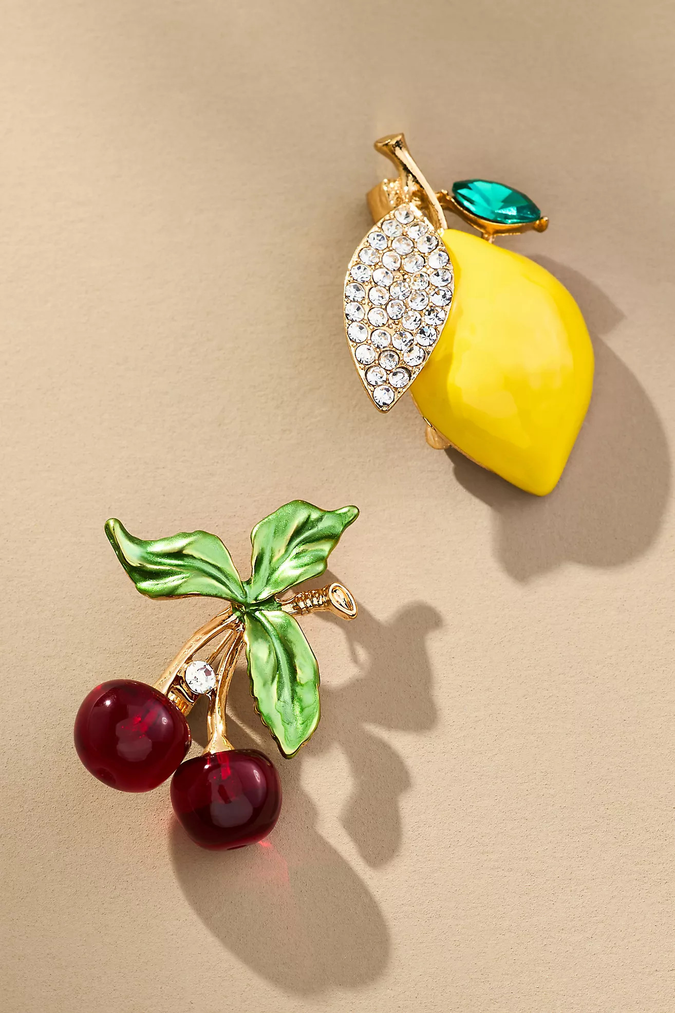 Gemelli Fruit Brooches, Set of 2 | Anthropologie (US)