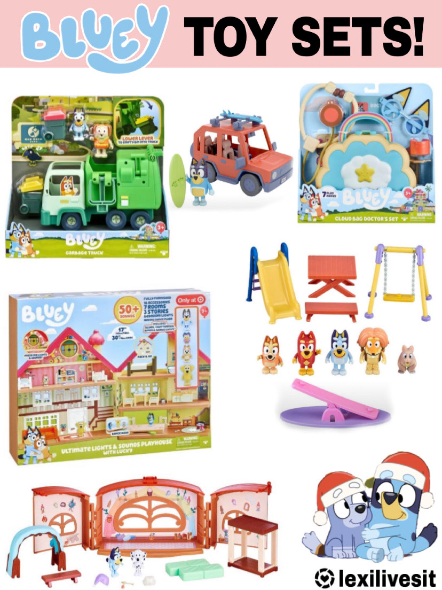 CALLING ALL “BLUEY MUMS”!!! 
Bluey Toy Sets are on Sale! How cool is that Bluey Dollhouse set!? 

#LTKGiftGuide #LTKsalealert #LTKkids