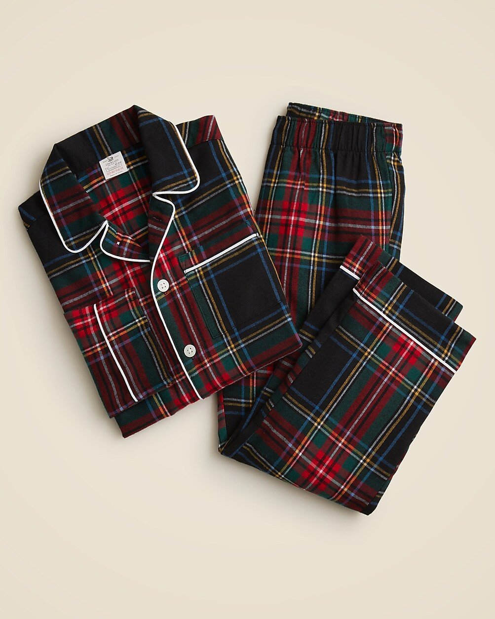Kids' long-sleeve flannel pajama set | J. Crew US
