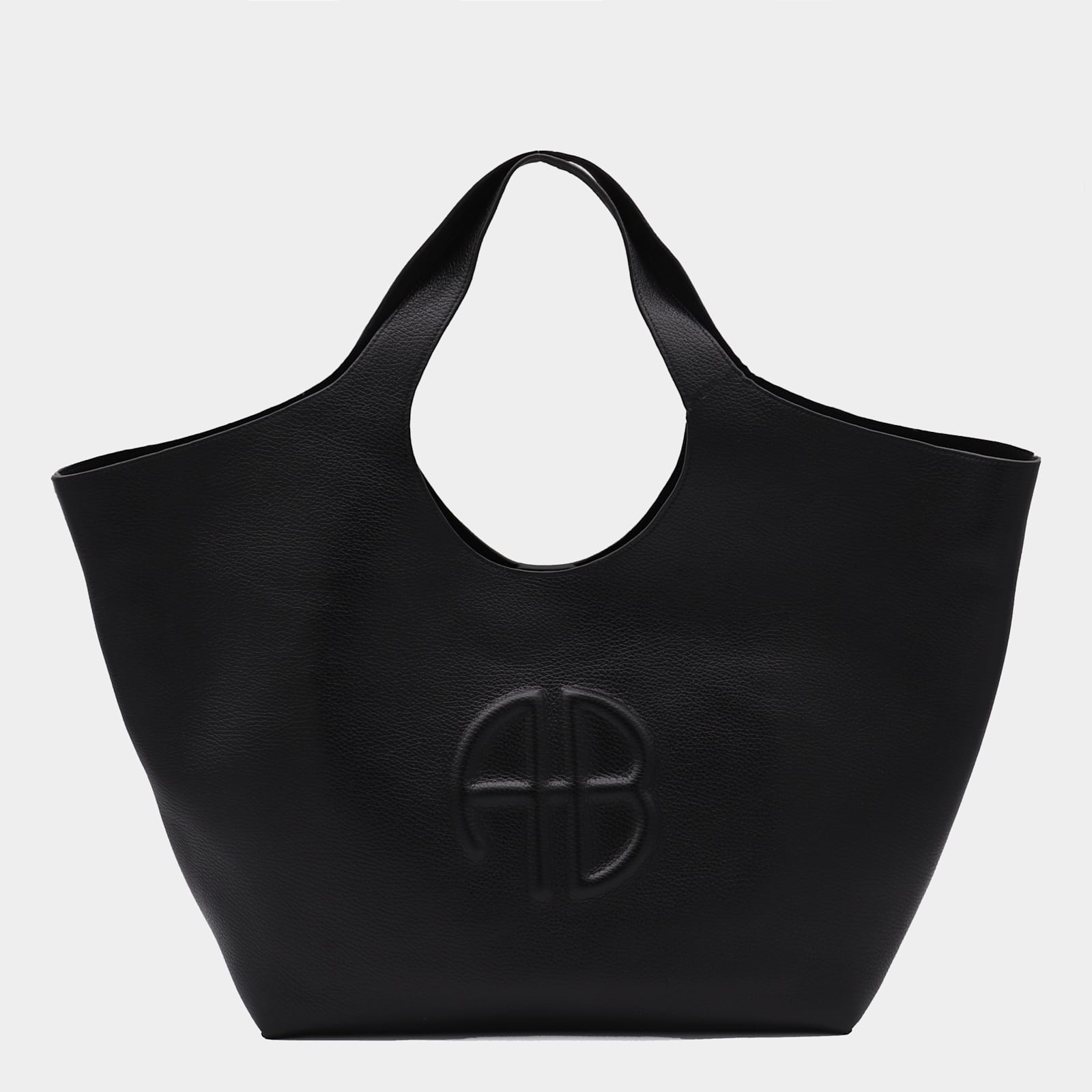 Anine Bing Black Leather Lili Tote Bag | Italist.com US