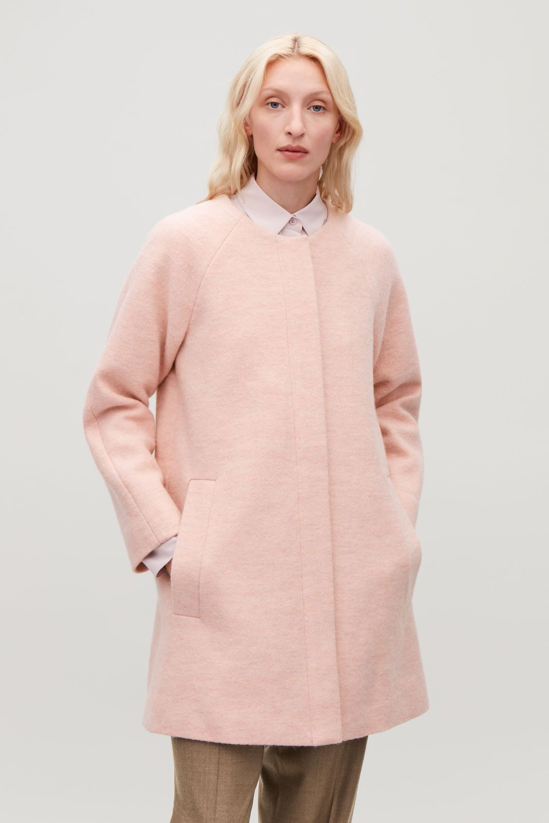 A-LINE WOOL COAT WITH POCKETS | COS (US)