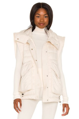 Toast Society Juna Puffer Vest in Ivory from Revolve.com | Revolve Clothing (Global)