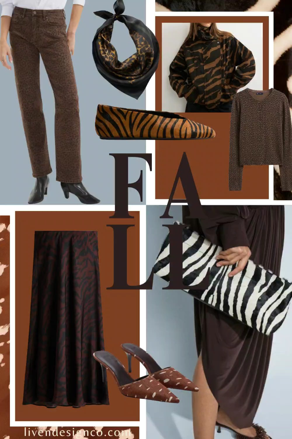 Fall animal print fashion. Style inspiration. Outfit inspo. Womens outfits. Leopard print pants. Cheetah print. Zebra print. Deer print. Bambi. Animal print bomber. Animal print pants. Zebra clutch. Animal print ballet flats. Mules. Cheetah heels. Leopard print cardigan

#LTKSeasonal #LTKSaleAlert
