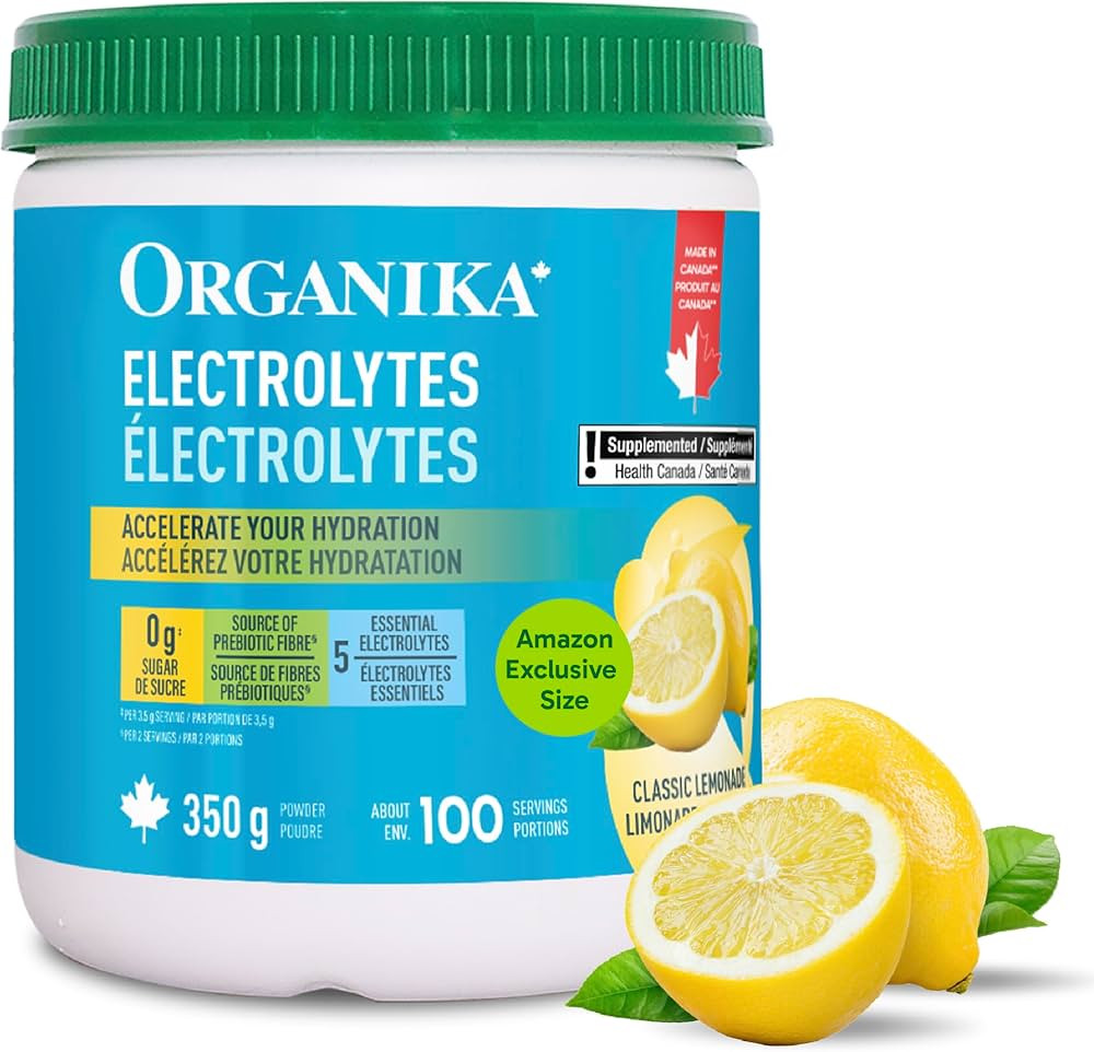 Organika Canadian-Made Electrolytes Powder with Vitamin C & Prebiotic Fibre - Sugar-Free Hydratio... | Amazon (CA)