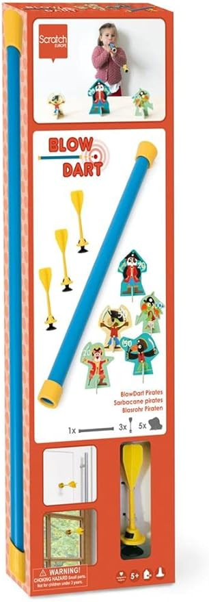 Pirate Blow Darts - Includes 3 Darts, 1 Blow Tube and 5 Targets- Develops Hand Eye Coordination a... | Amazon (US)