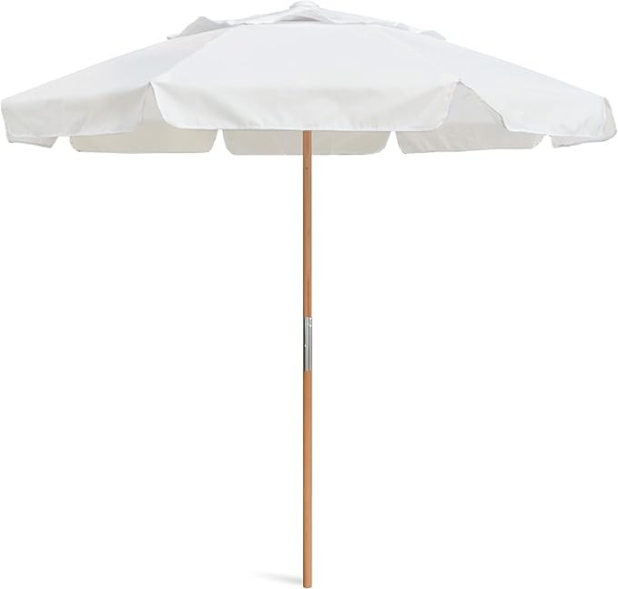 AMMSUN 7.8ft Seashore Umbrella, Outdoor Umbrella, Boho Beach & Patio Umbrella with UV 50+ Air Ven... | Amazon (US)