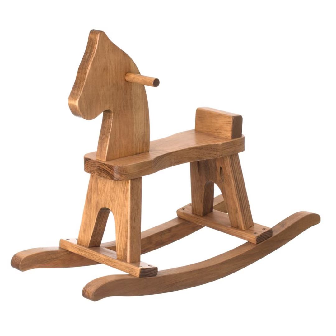 Toddler Rocking Horse Harvest Finish Amish Handcrafted - Etsy | Etsy (US)