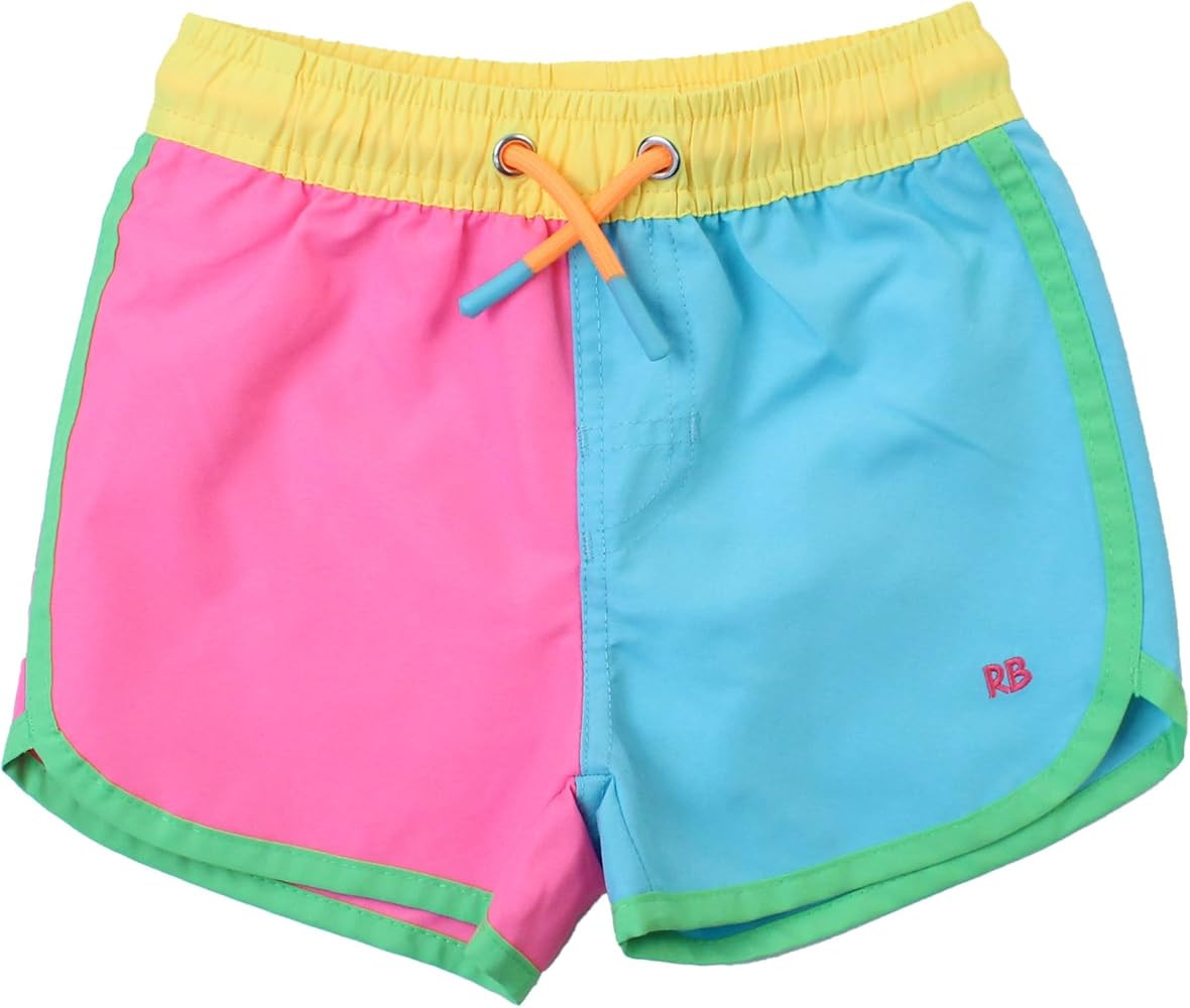 RUGGEDBUTTS Boys UPF50+ Sun Protection Dolphin Hem Swim Trunks | Amazon (US)