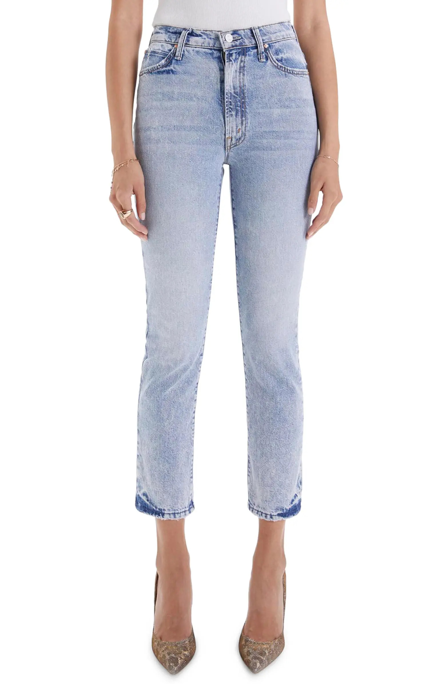 The Swooner Rascal High Waist Slim Straight Leg Ankle Jeans | Nordstrom