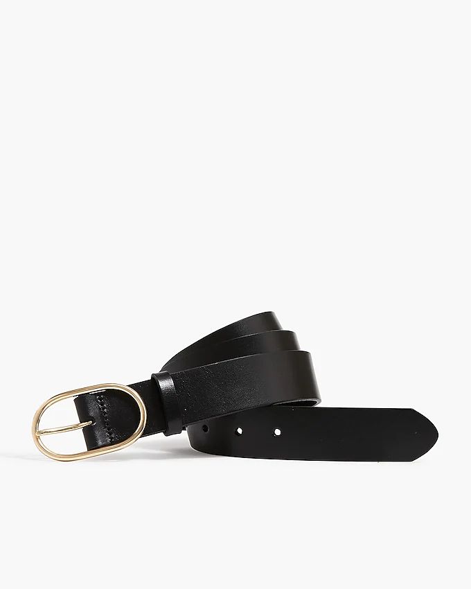 Oval-buckle leather belt | J.Crew Factory