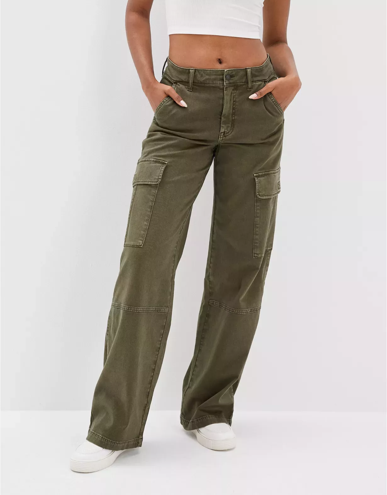 PacSun Tan Baggy Cargo Pants