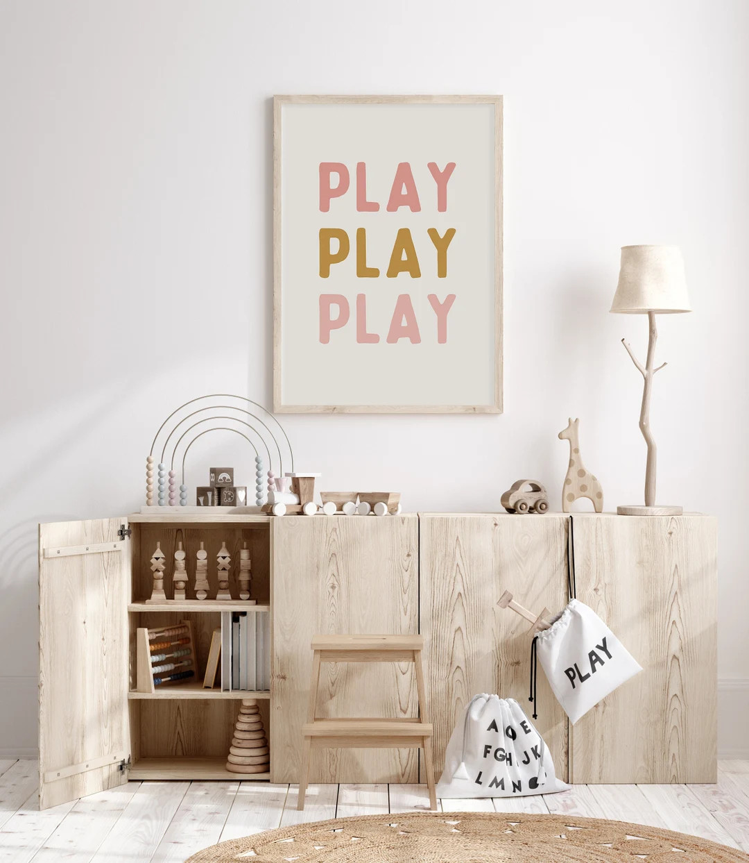 Play Retro Downloadable Print, Girl Nursery Decor, Kids Room, Play Room Wall Decor, Quote Kids Wa... | Etsy (US)