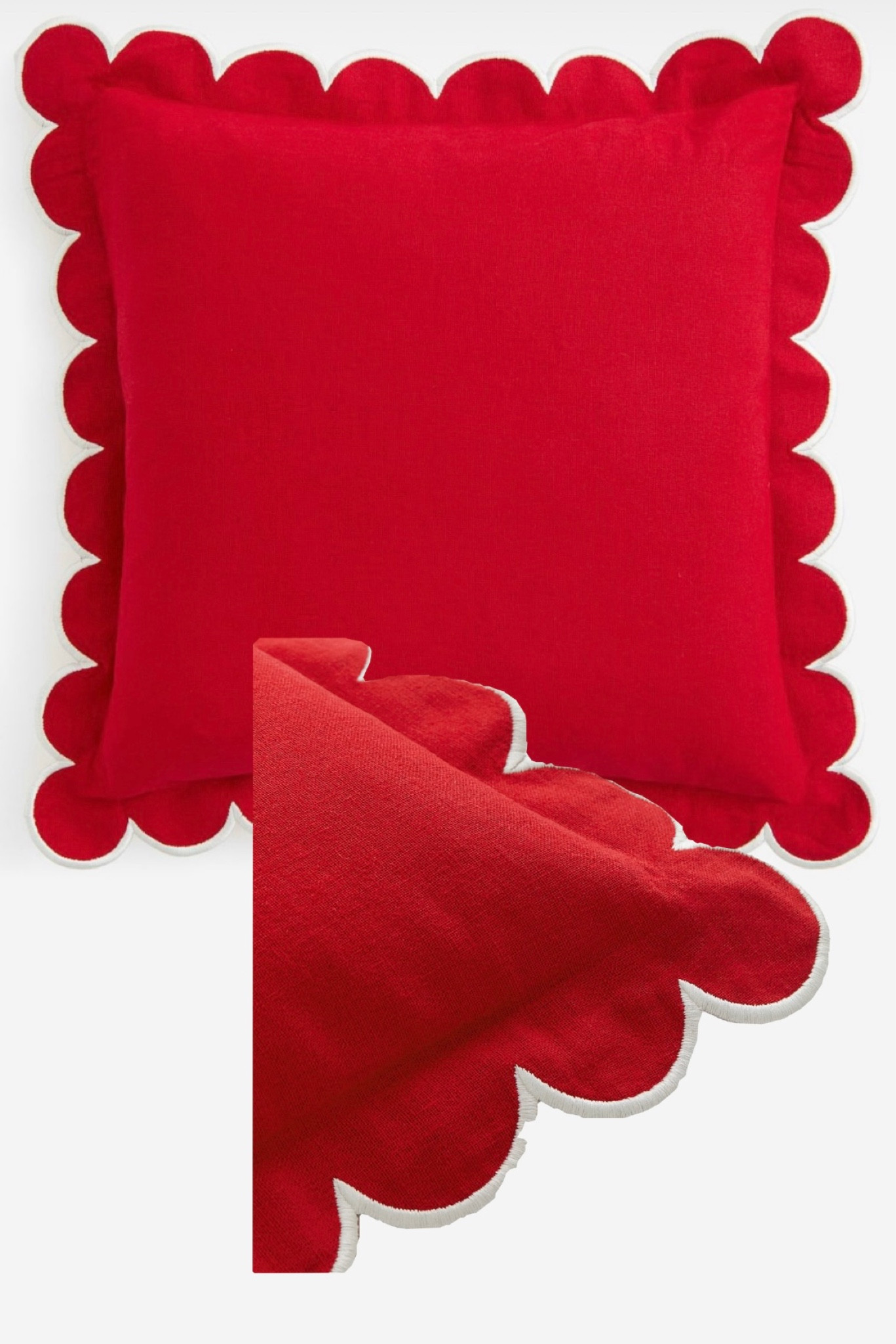 🔴 Just Found the Cutest Red Scalloped Pillow! 😍
Loving this charming find from H&M with its white edge stitching. Don't wait, shop it now before it's gone! #HomeDecor #ScallopedPillow #HandM #InteriorDesign #MustHave #LimitedStock

#LTKHoliday #LTKhome #LTKSeasonal