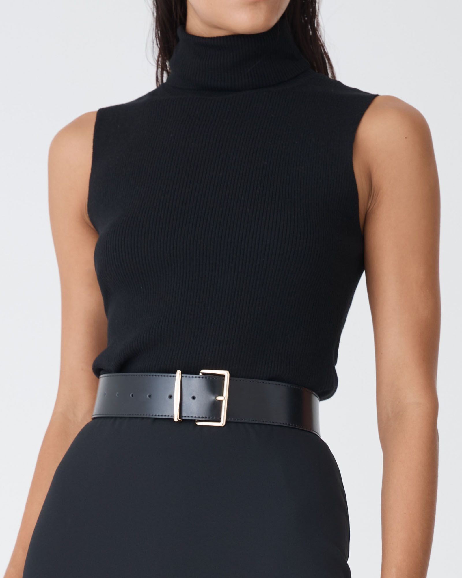 Suzie Turtleneck Rib Knit Top | FORCAST