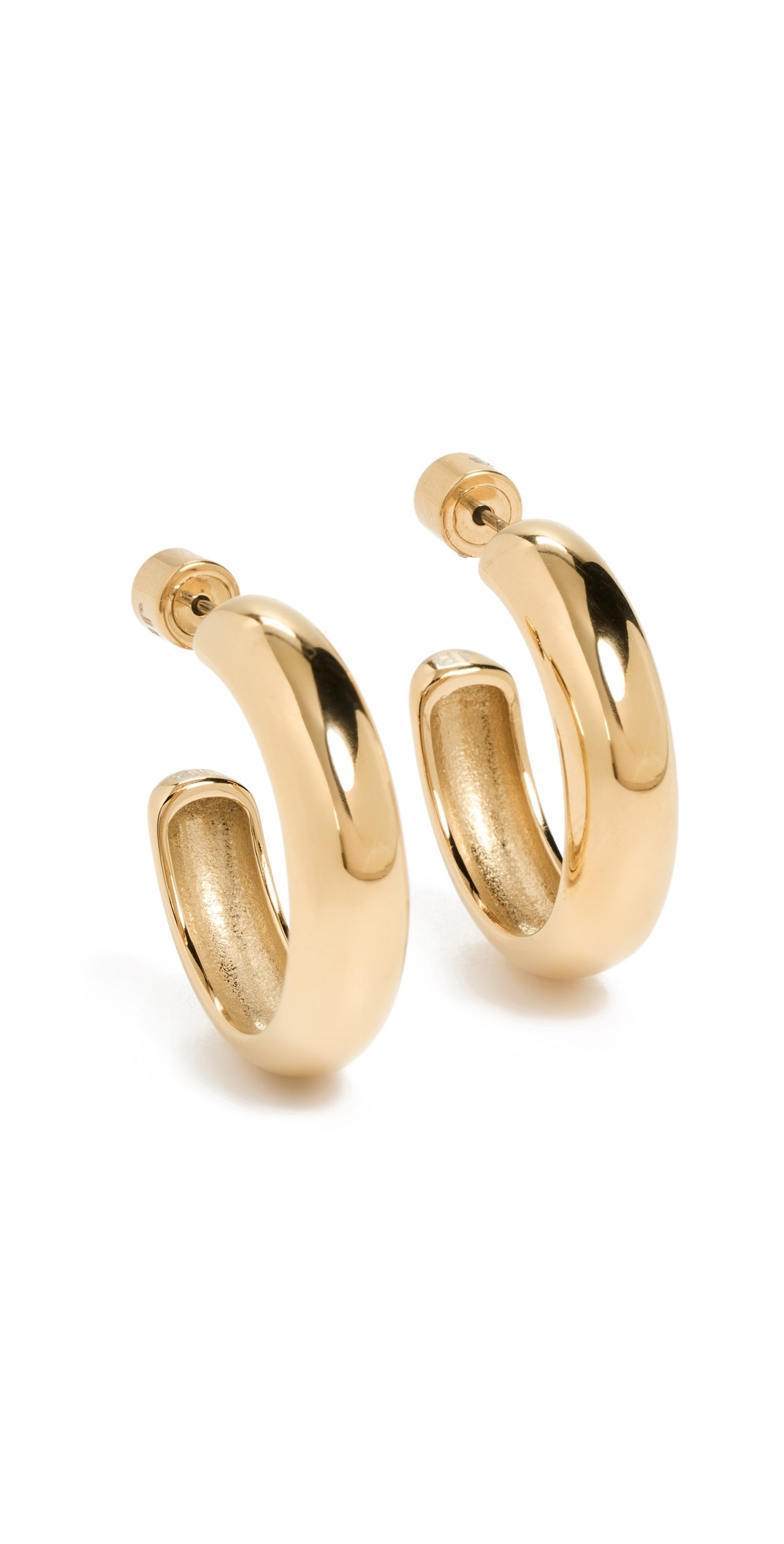 Jenny Bird Medium Staple Hoops High Polish Gold One Size | Shopbop