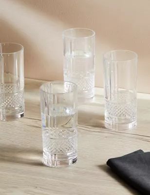 Set of 4 Adeline Highball Glasses | M&S | Marks & Spencer (UK)