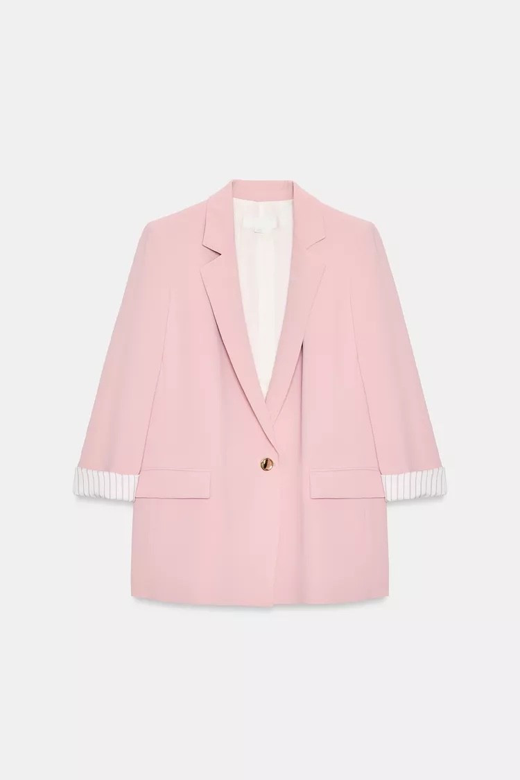 Inspired by modern runway tailoring, this pink blazer with printed cuff accents delivers a bold yet refined statement for fashion-forward dressing. Under $80.

Keywords:

* pink blazer
* tailored blazer
* printed cuff blazer
* women’s statement blazer
* structured blazer
* fashion blazer
* chic work blazer
* modern blazer
* work outfit blazer
* brunch outfit blazer
* city chic outfit
* business casual outfit
* dinner outfit blazer
* elevated everyday style
* office to evening outfit
* polished casual fashion
* feminine power dressing
* modern tailoring
* soft luxury fashion
* Parisian chic style
* elevated street style
* fashion forward aesthetic

#LTKootd #LTKgrwm #LTKWorkwear
