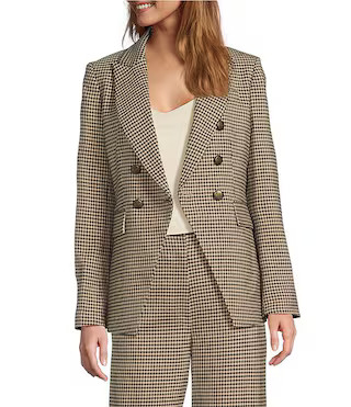 Antonio Melani Aurora Plaid Notch Collar Long Sleeve Button Front Blazer | Dillard's | Dillard's