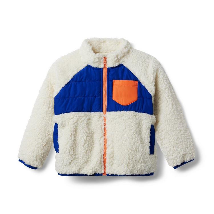 Colorblocked Sherpa Jacket | Janie and Jack