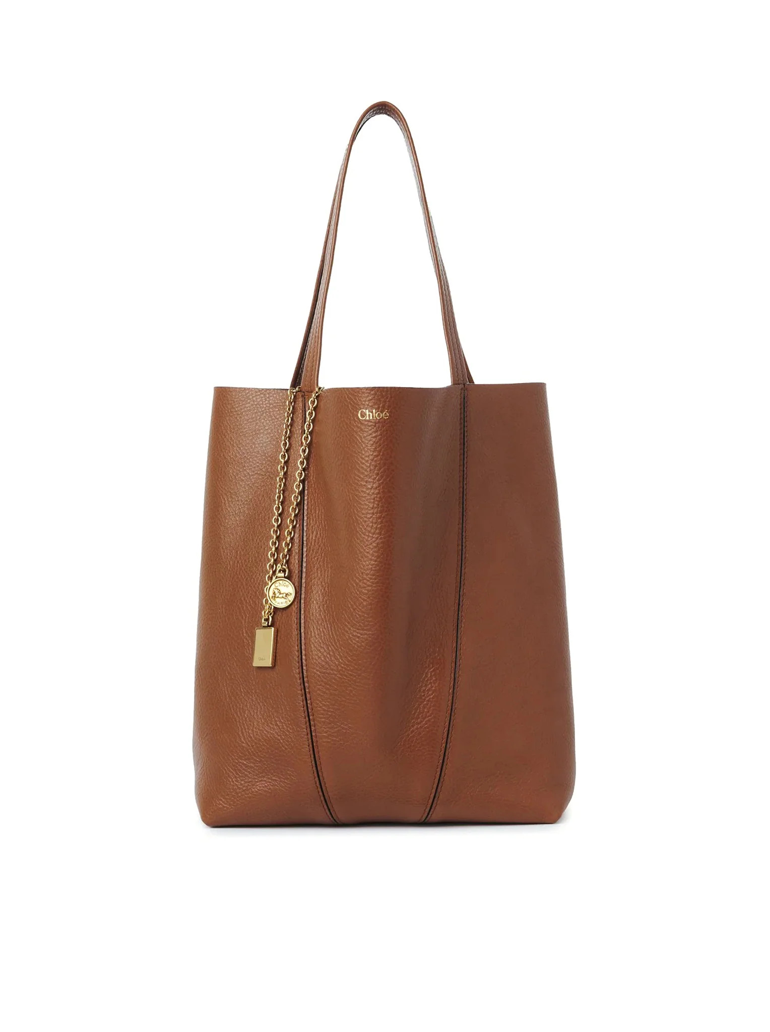 CHLOÉ SPIN TOTE BAG IN GRANATE LEATHER - Chloe` - Woman | Suitnegozi INT